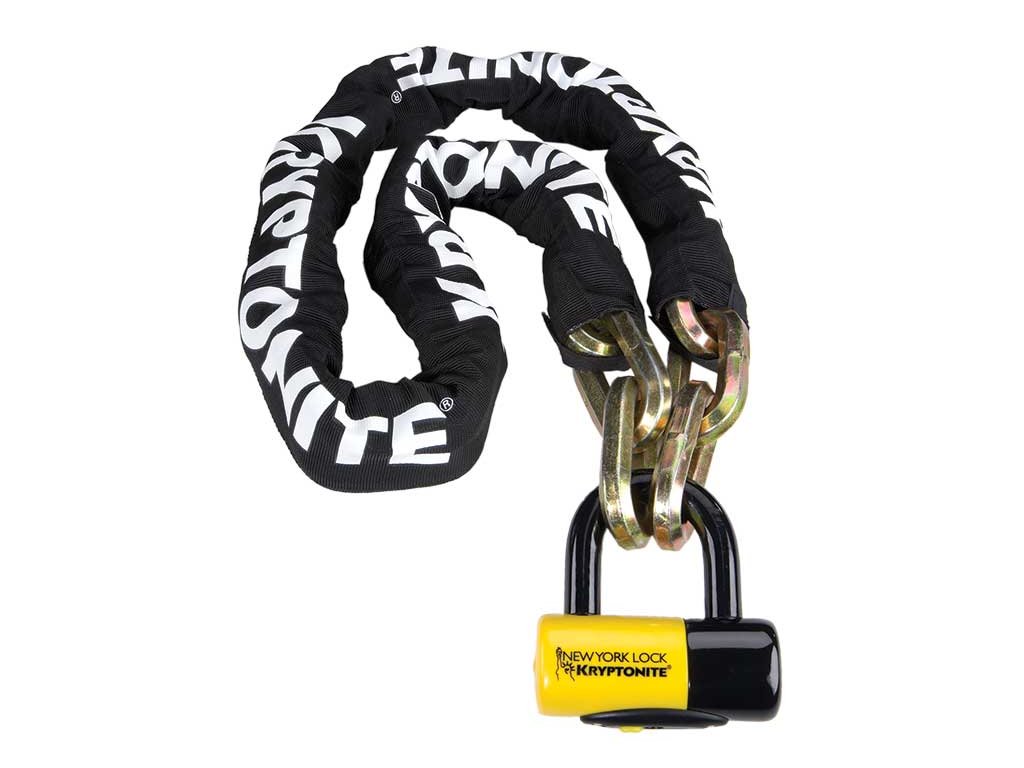  KRYPTONITE Zámok na kľúč New York FAHGETTABOUDIT Chain 1415 & NY Disc Lock