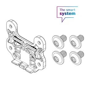 Bosch Súprava s montážnou skrutkovacou podložkou CompactTube horizontálna, nie na strane zámku, axiálny/otočný čap