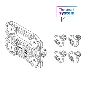 Bosch Súprava s montážnou skrutkovacou podložkou pre CompactTube vertikálna, nie na strane zámku, trvalo nainštalovaná