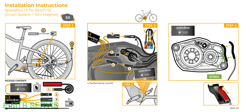 SpeedBox 1.5 B.Tuning pre Bosch SX (Smart System Gen.4 + Rim Magnet)