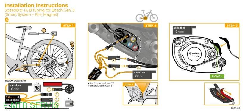 SpeedBox 1.6 B.Tuning pre Bosch (Smart System Gen.5 + Rim Magnet)
